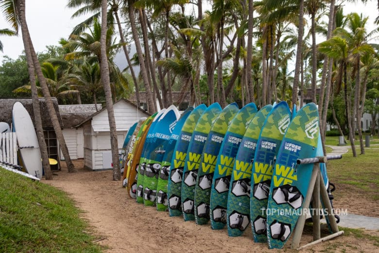 Windsurfing on Le Morne beach