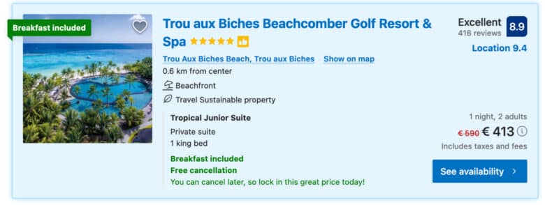 Hotel Trou aux Biches resort spa in Mauritius